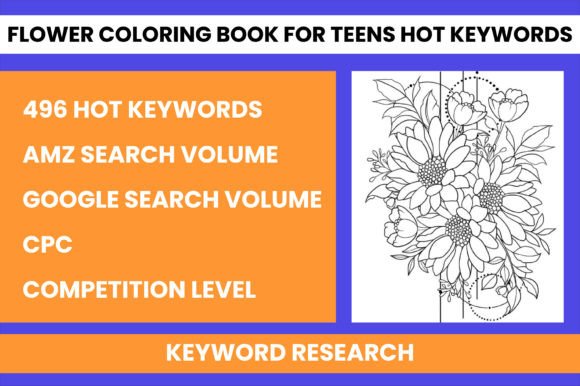 Download Flower Coloring Book for Teens Keywords - Teens Collection