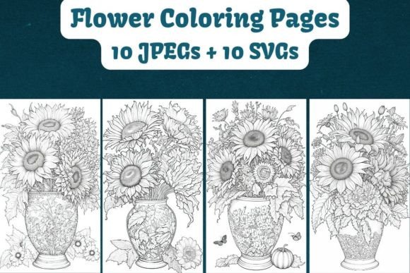 Download Flower Coloring Pages for Teens &amp; Adults - Teens Collection