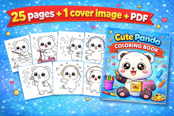 Download Cute Panda Coloring Book for Kids - Coloring book for kids Collection