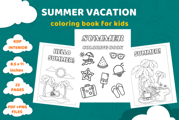 Download Summer Vacation Coloring Book for Kids - Coloring book for kids Collection