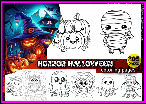 Download Horror Halloween Coloring Book for Kids - Coloring book for kids Collection