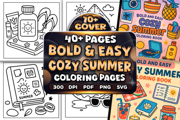 Download Easy Cozy Summer Coloring Pages - Premium Resources