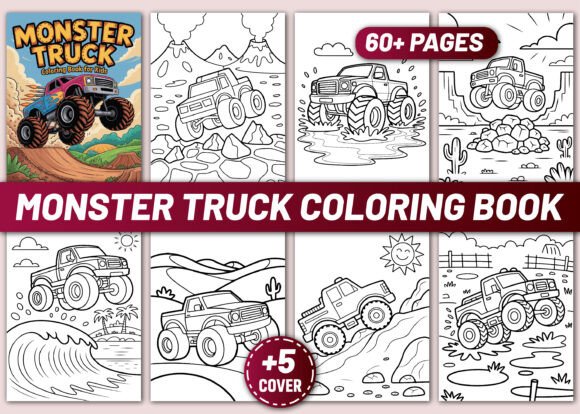 Download MONSTER TRUCK COLORING BOOK for KIDS - Coloring book for kids Collection