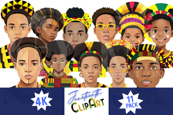 Download Juneteenth ClipArt Boys Girls Teens Art - Teens Collection