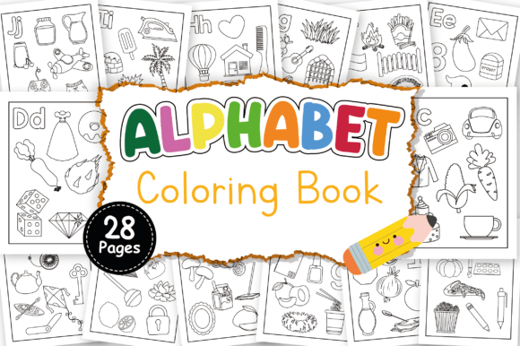 Download ABC Coloring Book for Kids - 28 Pages - Coloring book for kids Collection