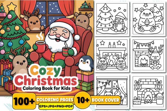 Download Cozy Christmas Coloring Book for Kids - Coloring book for kids Collection