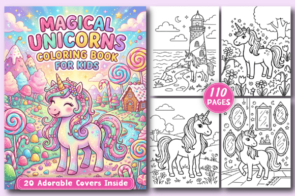 Download Magical Unicorns Coloring Book for Kids - Coloring book for kids Collection