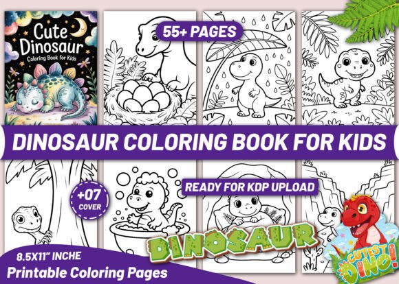 Download CUTE DINOSAUR COLORING BOOK for KIDS - Coloring book for kids Collection