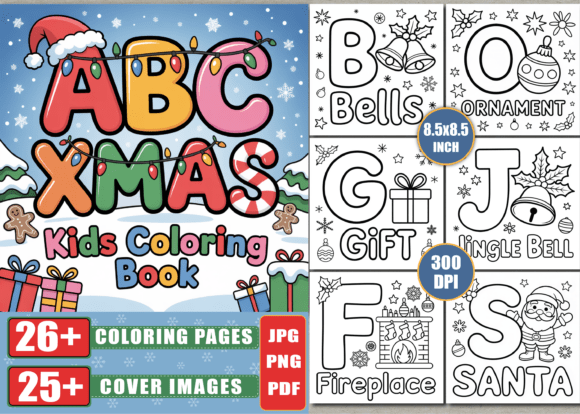 Download Christmas ABC Coloring Book for Kids - Coloring book for kids Collection