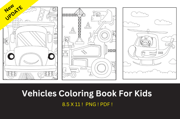 Download Vehicles Coloring Book for Kids Vol-3 - Coloring book for kids Collection
