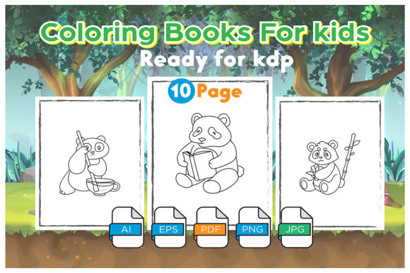 Download Cute Panda Coloring Book for Kids - Coloring book for kids Collection