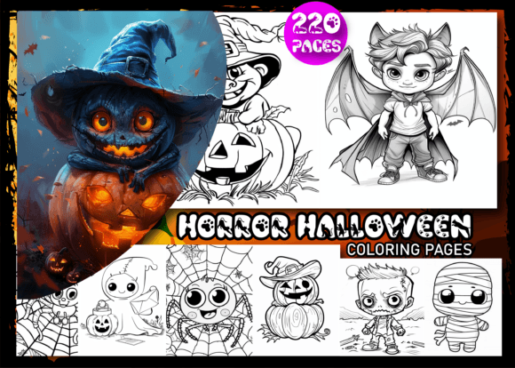 Download Horror Halloween Coloring Book for Kids - Coloring book for kids Collection