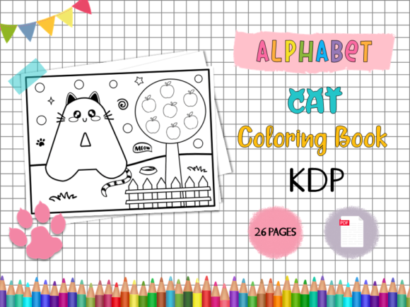 Download KDP Alphabet Cat Coloring Book for Kids - Coloring book for kids Collection