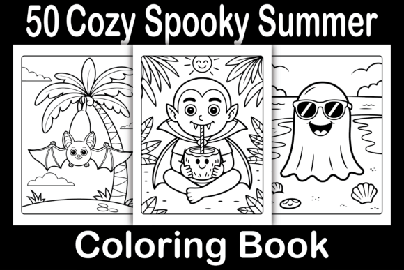 Download Cozy Spooky Summer Coloring Book - Premium Resources